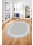 Modern Jüt Desenli Dijital Kaymaz Yıkanabilir Oval Yolluk Koridor Salon Halısı, O-Jüt-14-Gri, 4