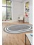 Jüt-Hasır Desen Dijital Baskı Kaymaz Yıkanabilir Oval Yolluk Koridor Salon Halısı, O-Jüt-12-Gri, 4