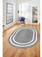 Jüt-Hasır Desen Dijital Baskı Kaymaz Yıkanabilir Oval Yolluk Koridor Salon Halısı, O-Jüt-12-Gri, 5