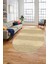 Jüt Desenli Dijital Kaymaz Yıkanabilir Modern Oval Yolluk Koridor Salon Halısı, O-Jüt-13-Krem, 1