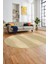 Jüt Desenli Dijital Kaymaz Yıkanabilir Modern Oval Yolluk Koridor Salon Halısı, O-Jüt-13-Krem, 2
