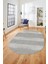 Jüt Desenli Dijital Kaymaz Yıkanabilir Modern Oval Yolluk Koridor Salon Halısı, O-Jüt-13-Gri, 5