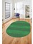 Jüt Desenli Dijital Kaymaz Yıkanabilir Modern Oval Yolluk Koridor Salon Halısı, O-Jüt-13-Yeşil, 4