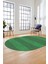 Jüt Desenli Dijital Kaymaz Yıkanabilir Modern Oval Yolluk Koridor Salon Halısı, O-Jüt-13-Yeşil, 5