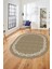 Modern Jüt Desenli Dijital Kaymaz Yıkanabilir Oval Yolluk Koridor Salon Halısı, O-Jüt-14-Vizon, 4