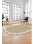 Jüt-Hasır Desen Dijital Kaymaz Yıkanabilir Oval Yolluk Koridor Salon Halısı, O-Jüt-15-Krem, 5