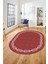 Modern Jüt Desenli Dijital Kaymaz Yıkanabilir Oval Yolluk Koridor Salon Halısı, O-Jüt-14-Kırmızı, 4