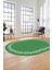Modern Jüt Desenli Dijital Kaymaz Yıkanabilir Oval Yolluk Koridor Salon Halısı, O-Jüt-14-Yeşil, 5
