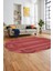 Dijital Kaymaz Yıkanabilir Modern Jüt-Hasır Desen Oval Mutfak Yolluk Salon Halısı, O-Jüt-08-Kırmızı, 4