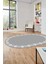 Jüt-Hasır Desen Dijital Kaymaz Yıkanabilir Oval Yolluk Koridor Salon Halısı, O-Jüt-15-Gri, 3