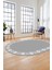 Jüt-Hasır Desen Dijital Kaymaz Yıkanabilir Oval Yolluk Koridor Salon Halısı, O-Jüt-15-Gri, 5
