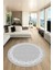 Modern Jüt-Hasır Desenli Dijital Kaymaz Yıkanabilir Yuvarlak Salon Halısı, Y-Jüt-14-Gri, 5