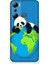 Infinix Hot 20I Uyumlu Yorgun Panda ve Dünya Desenli Silikon Kılıf 1