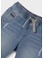 Yazlık Erkek Denim Bermuda Şort - Mavi 4