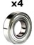 4'lü 6206 Zz 30X62X16 mm Tek Sıralı, Sabit Bilyalı Rulman 2