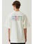 Toxic People Oversize T-Shirt Erkek - Ekru 2