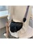 Siyah Stil Düzensiz Retro Basit Messenger Eyer Çanta Örgülü Omuz Askısı Batı Moda Koltukaltı Çanta Kadın (Yurt Dışından) 1