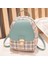 Mavi Stil Mini Sırt Çantası Crossbody Çanta Genç Kız Ekose Kadınlar Için Omuz Telefonu Çanta Kore Tarzı Yeni Trendy Kadın 2021 (Yurt Dışından) 1
