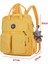 Sarı Stil 27X10X38CM 2021 Moda Kadın Sırt Çantası Su Geçirmez Naylon Yumuşak Saplı Katı Çok Cep Seyahat Fermuar Mochila Feminina Kese Dos Okul Çantaları (Yurt Dışından) 3