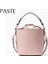 Pembe Tarzı Flamingo Nakış Tasarım Güzel Pembe Kova Çanta Küçük Pu Deri Kadın Omuz Çantası Sevimli Kız Crossbody Çanta Günlük Çanta (Yurt Dışından) 4