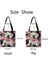 SKDLPGS28 Stili L 39.5X39.5CM Kadın Modası Çok Fonksiyonlu Kadın Çanta Katlanabilir Yeniden Kullanılabilir Rahat Kanvas Alışveriş Çantası 3D Köpek Dachshund Baskı Omuz Çantası (Yurt Dışından) 4