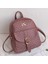 Pembe Tarzı Baskı Retro Mektup Lüks Tasarımcı Pu Deri Kadınlar Için Küçük Sırt Çantası Yenı Trendy Kız Öğrencileri Sırt Çantaları Seyahat Çantası Mochila (Yurt Dışından) 4