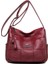 Burgundy Style 1 Style Wome Için Yumuşak Pu Deri Crossbody Çanta Lüks Çanta Kadın Çanta Tasarımcısı Yüksek Li Omuz Messenger Çanta Ana Kesesi (Yurt Dışından) 1