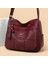 Burgundy Style 1 Style Wome Için Yumuşak Pu Deri Crossbody Çanta Lüks Çanta Kadın Çanta Tasarımcısı Yüksek Li Omuz Messenger Çanta Ana Kesesi (Yurt Dışından) 2