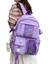Mor Tarzı Aksesuarlarla 2022 Kadın Seyahat Sırt Çantası Kadın Çok Cep Kolej Su Geçirmez Okul Çantaları Şeffaf Cep Büyük Kapasiteli Dizüstü Sırt Çantaları (Yurt Dışından) 2