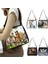 YXBMAC17CW Stili 25CMX30CM Hayvan At Baskı Omuz Çantası Kadın Eğlence Çanta Taşınabilir Kanvas Messenger Çanta Bayanlar Küçük Retro Debriyaj Kadın Çapraz Çanta (Yurt Dışından) 4