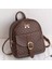 Koyu Haki Stili Baskı Retro Mektup Lüks Tasarımcı Pu Deri Kadınlar Için Küçük Sırt Çantası Yenı Trendy Kız Öğrencileri Sırt Çantaları Seyahat Çantası Mochila (Yurt Dışından) 1