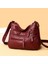 Kahverengi Tarzı Yüksek Li Kadın Omuz Çantası Pu Deri Crossbody Çanta Çok Cepli Messenger Çanta Çiçek Patchwork Deri Çanta Yumuşak Çanta (Yurt Dışından) 3