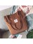 Kahverengi Tarzı 34X12X28CM Womeorduroy Için Çantalar Omuz Çantası Yeniden Kullanılabilir Alışveriş Çantaları Günlük Bez Bayan Çanta Belirli Sayıda (Yurt Dışından) 1