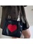 Siyah Stil 31X27X8CM Xiuya Harajuku Kawaii Omuz Çantası Kadın Japon Sevimli Kalp Lolita Tote Çanta Bayan Çanta Fermuar ile Büyük Shopper (Yurt Dışından) 1