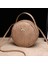 Haki Stili 19CM x 6cm x 19CM Moda Tasarımcısı Yuvarlak Crossbody Çanta Wome Için Yeni Pu Deri Dairesel Omuz Messenger Çanta Bayan Çantalar Kadın Çanta (Yurt Dışından) 1