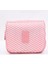 Pembe Çizgi Stili Fudeam Polyester Su Geçirmez Çok Işlevli Kadın Seyahat Kozmetik Çantası Tuvalet Organize Neceser Taşınabilir Asılı Banyo Yıkama Torbası (Yurt Dışından) 1