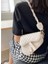 Beyaz Stil Düzensiz Retro Basit Messenger Eyer Çanta Örgülü Omuz Askısı Batı Moda Koltukaltı Çanta Kadın (Yurt Dışından) 2