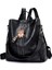 Siyah Stil 35CM x 32CM x 15CM Lüks Tasarımcı Kadın Seyahat Sırt Çantası Büyük Kapasiteli Dayanıklı Pu Deri Kadın Sırt Çantası Pretty Style Kız Okul Sırt Çantası Sac (Yurt Dışından) 4