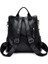 Siyah Stil 35CM x 32CM x 15CM Lüks Tasarımcı Kadın Seyahat Sırt Çantası Büyük Kapasiteli Dayanıklı Pu Deri Kadın Sırt Çantası Pretty Style Kız Okul Sırt Çantası Sac (Yurt Dışından) 5