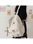 Mavi Stil Ayı Kolye ile Kadın Naylon Sevimli Sırt Çantası Ayı Kadın Öğrenci Kolej Okul Çantası Rozeti Kız Bebek Sırt Çantası Kawaii Kitap Bayanlar Moda Çantalar Trendy (Yurt Dışından) 2