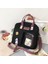 Siyah Stil Sadece-Çanta Wtuq Kore Kawaii Kadınlar Çok Fonksiyonlu Sırt Çantası Kadın Şeffaf Cep Schoolbag Genç Kızlar Için Yeni Seyahat Omuz Çantaları (Yurt Dışından) 1