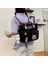 Siyah Stil Sadece-Çanta Wtuq Kore Kawaii Kadınlar Çok Fonksiyonlu Sırt Çantası Kadın Şeffaf Cep Schoolbag Genç Kızlar Için Yeni Seyahat Omuz Çantaları (Yurt Dışından) 3