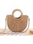 Haki Stili Yogodlns El Yapımı Yarım Yuvarlak Rattan Dokuma Hasır Çanta Yaz Kadın Messenger Crossbody Çanta Kızlar Küçük Plaj Çanta Yeni (Yurt Dışından) 1