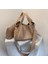 Haki Stili Rahat Yumuşak Pu Deri Çanta Kadınlar Için Crossbody Omuz Çantaları Yeni Küçük Kova Tote Kadın Çantaları Seyahat Alışveriş Çantası Tote (Yurt Dışından) 1