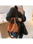 Haki Stili Rahat Yumuşak Pu Deri Çanta Kadınlar Için Crossbody Omuz Çantaları Yeni Küçük Kova Tote Kadın Çantaları Seyahat Alışveriş Çantası Tote (Yurt Dışından) 4