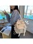 Mavi Stil 27X23X8 cm Kore Tarzı Tuval Küçük Mini Sırt Çantası Kadınlar Için Moda Seyahat Sırt Çantası Eğlence Okul Çantası Tote Tennage Kız Omuz Çantası (Yurt Dışından) 2