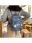 Mavi Stil 27X23X8 cm Kore Tarzı Tuval Küçük Mini Sırt Çantası Kadınlar Için Moda Seyahat Sırt Çantası Eğlence Okul Çantası Tote Tennage Kız Omuz Çantası (Yurt Dışından) 4