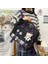 Siyah Stil Sadece-Çanta Kadınlar Sevimli Inek Sırt Çantası Kadın Öğrenci Koleji Schoolbag Kız Rozeti Çok Fonksiyonlu Sırt Çantaları Kawaii Bayanlar Su Geçirmez Naylon Çanta (Yurt Dışından) 4