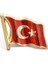 089 500013 Altın Mineli Ay Yıldız Türk Bayrağı Rozet 1