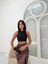 Pencere Detay Basic Siyah Crop Top 2